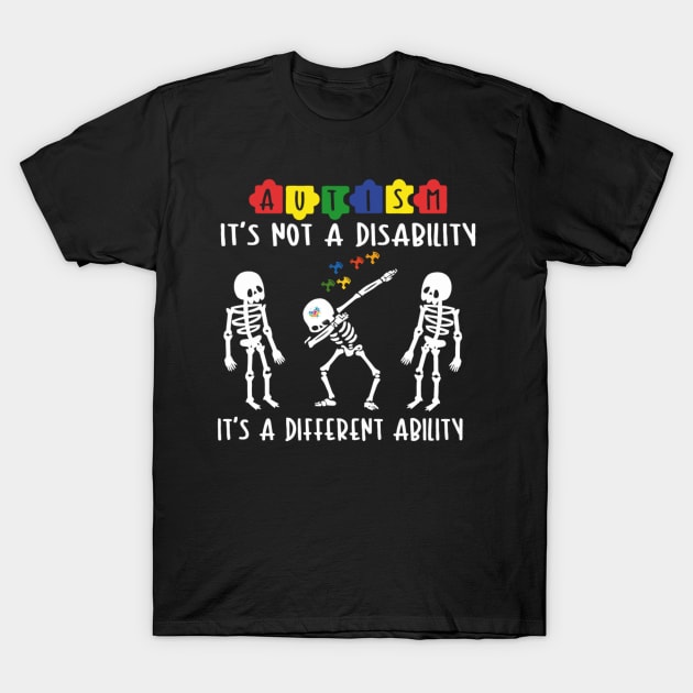 Is Not A Disability It's A Different Ability T-Shirt by Manut WongTuo